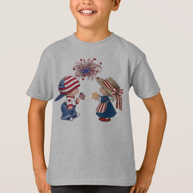 Patriotisches KinderShirt T-Shirt (Vorderseite)