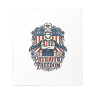 Patriotisches Krankenpfleger-Vektorgrafik-T-Shirt_ Notizblock