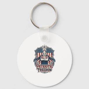 Patriotisches Krankenpfleger-Vektorgrafik-T-Shirt_ Schlüsselanhänger