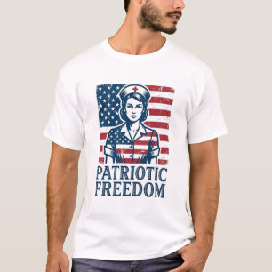 Patriotisches Krankenpfleger-Vektorgrafik-T-Shirt T-Shirt