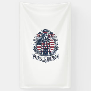 Patriotisches Labrador Retriever Vektorgrafik T-Sh Banner