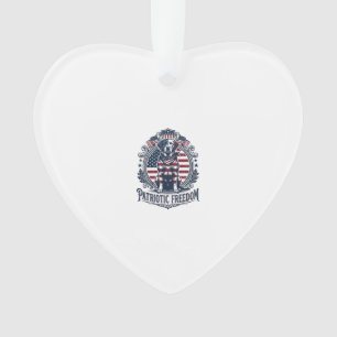 Patriotisches Labrador Retriever Vektorgrafik T-Sh Ornament