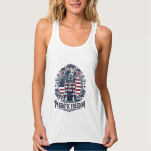 Patriotisches Labrador Retriever Vektorgrafik T-Sh Tank Top