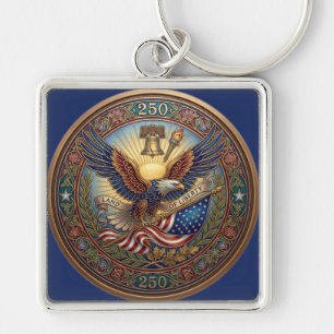 Patriotisches "Land of Liberty Eagle 250"-Schlüsse Schlüsselanhänger