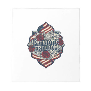 Patriotisches Landhausgarten-Vektorgrafik-T-Shirt_ Notizblock