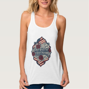 Patriotisches Landhausgarten-Vektorgrafik-T-Shirt_ Tank Top