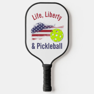 Patriotisches Leben Freiheit & Pickleball Schläger