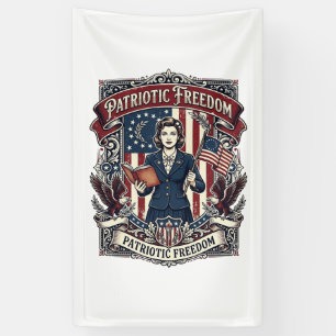 Patriotisches Lehrer Vektorgrafik T-Shirt_1 Banner