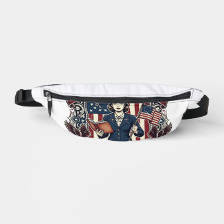 Patriotisches Lehrer Vektorgrafik T-Shirt_1 Bauchtasche