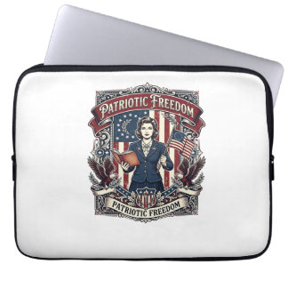 Patriotisches Lehrer Vektorgrafik T-Shirt_1 Laptopschutzhülle