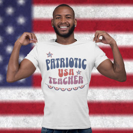 Patriotisches Lehrerhemd 4. Juli Lehrertag T-Shirt