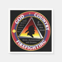 Patriotisches Logo des "Country Firefight Circle"