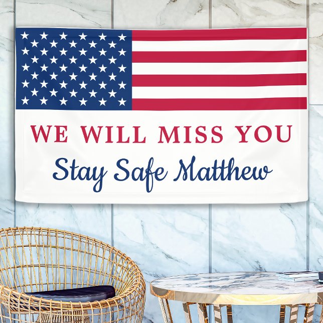 Patriotisches Militär geht weg Party amerikanische Banner (Von Creator hochgeladen)