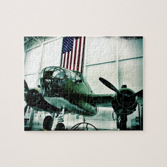 Patriotisches militärisches Flugzeug des Zweiten W (Horizontal)