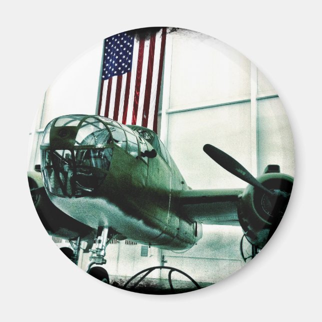 Patriotisches militärisches Flugzeug des Zweiten W Magnet (Vorne)