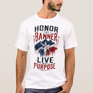 Patriotisches Motivations-Grafik-T-Shirt T-Shirt