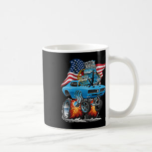 Patriotisches Muscle-Car der 60er Funny Dragster U Kaffeetasse