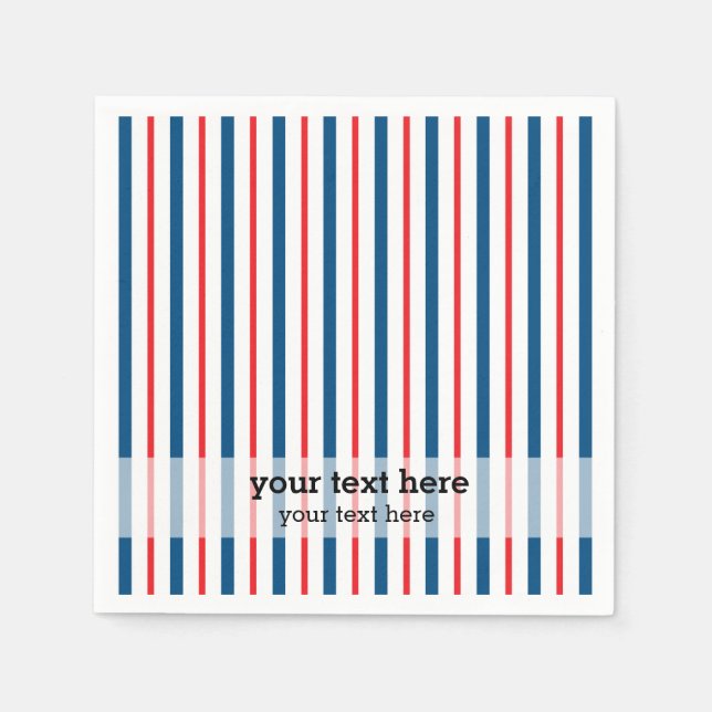 Patriotisches Muster Serviette (Vorderseite)