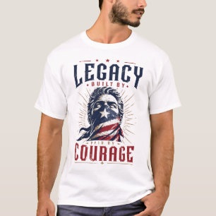Patriotisches Mut-Grafik-T-Shirt im Americana-Stil T-Shirt