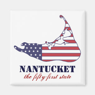 Patriotisches Nantucket, der 51. Staat von Amerika Magnet