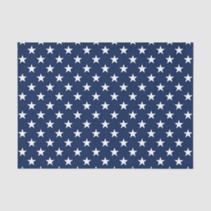 Patriotisches Navy Blau USA-Flagge Sterne Muster Seidenpapier