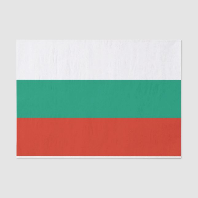 Patriotisches Papiertaschentuch mit bulgarischer F Seidenpapier (Vorderseite)