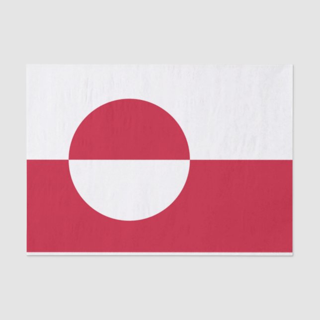 Patriotisches Papiertaschentuch mit der Flagge Grö Seidenpapier (Vorderseite)