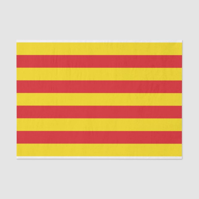 Patriotisches Papiertaschentuch mit der Flagge Kat Seidenpapier (Vorderseite)