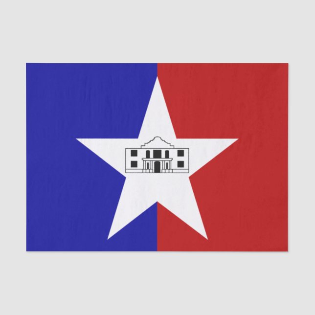 Patriotisches Papiertaschentuch mit der Flagge San Seidenpapier (Vorderseite)