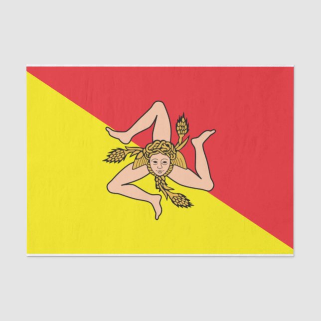 Patriotisches Papiertaschentuch mit der Flagge Siz Seidenpapier (Vorderseite)