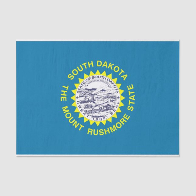 Patriotisches Papiertaschentuch mit der Flagge Sou Seidenpapier (Vorderseite)