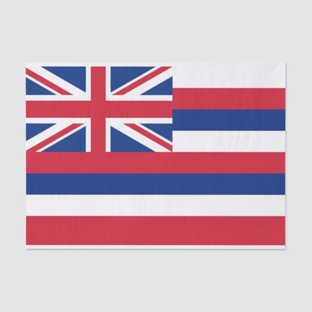 Patriotisches Papiertaschentuch mit Fahne Hawaii Seidenpapier (Vorderseite)