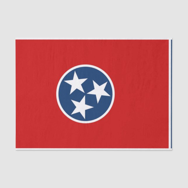 Patriotisches Papiertaschentuch mit Fahne Tennesse Seidenpapier (Vorderseite)
