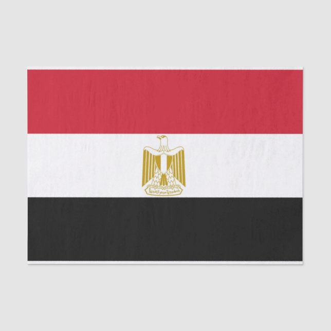 Patriotisches Papiertaschentuch mit Flagge Ägypten Seidenpapier (Vorderseite)