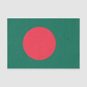 Patriotisches Papiertaschentuch mit Flagge Banglad Seidenpapier