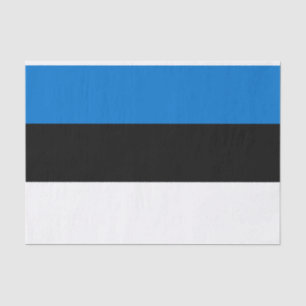 Patriotisches Papiertaschentuch mit Flagge Estland Seidenpapier