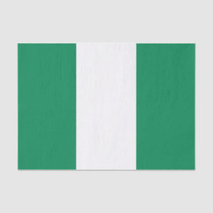 Patriotisches Papiertaschentuch mit Flagge Nigeria Seidenpapier