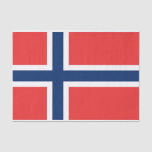 Patriotisches Papiertaschentuch mit norwegischer F Seidenpapier