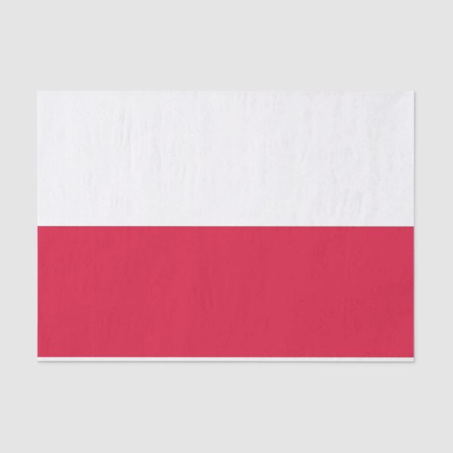 Patriotisches Papiertaschentuch mit polnischer Fla Seidenpapier (Vorderseite)