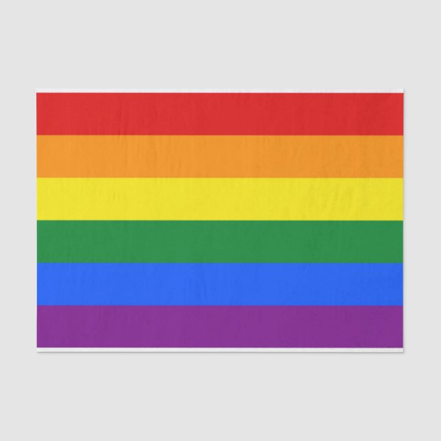 Patriotisches Papiertaschentuch mit Rainbow-Fahne  Seidenpapier (Vorderseite)
