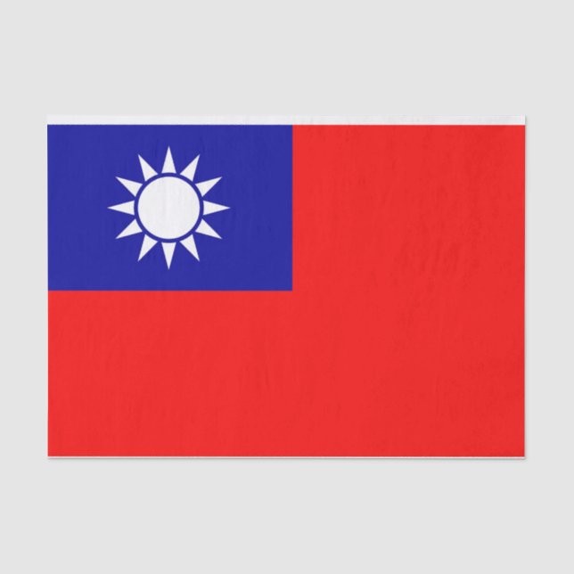 Patriotisches Papiertaschentuch mit taiwanischer F Seidenpapier (Vorderseite)