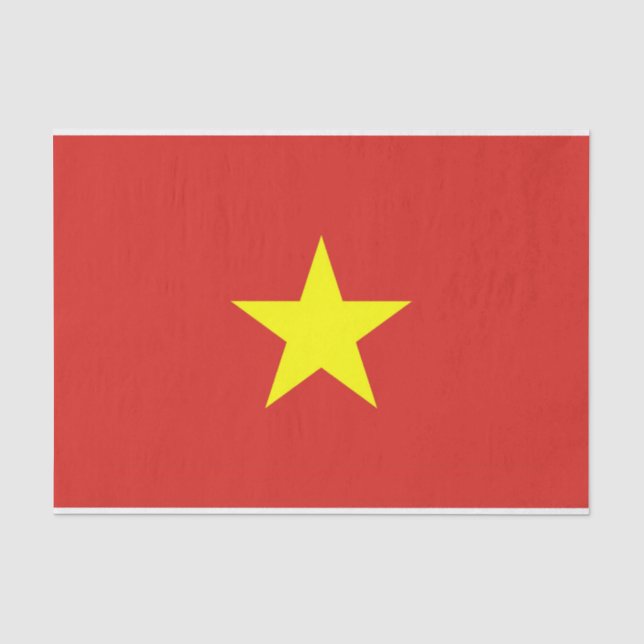 Patriotisches Papiertaschentuch mit vietnamesische Seidenpapier (Vorderseite)