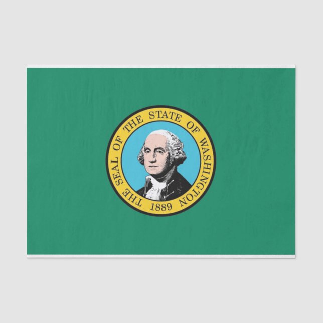 Patriotisches Papiertütenpapier mit Flaggennummer  Seidenpapier (Vorderseite)