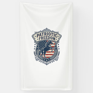 Patriotisches Pferde-Ranch-Mom-Vektorgrafik-T-Shir Banner