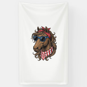 Patriotisches Pferdekopf-Vektor-Shirt-Design_1 Banner