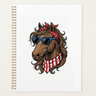 Patriotisches Pferdekopf-Vektor-Shirt-Design_1 Planer