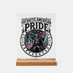 Patriotisches Phantom Patriot Horror Monster Patri Acrylschild