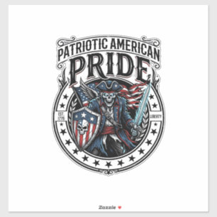 Patriotisches Phantom Patriot Horror Monster Patri Aufkleber