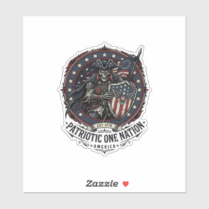 Patriotisches Phantom Patriot Horror Monster Patri Aufkleber
