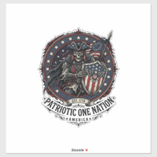 Patriotisches Phantom Patriot Horror Monster Patri Aufkleber